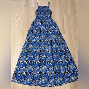 By Together Smocked Bodice Maxi Dress Beach poplin cotton floral small
Mint